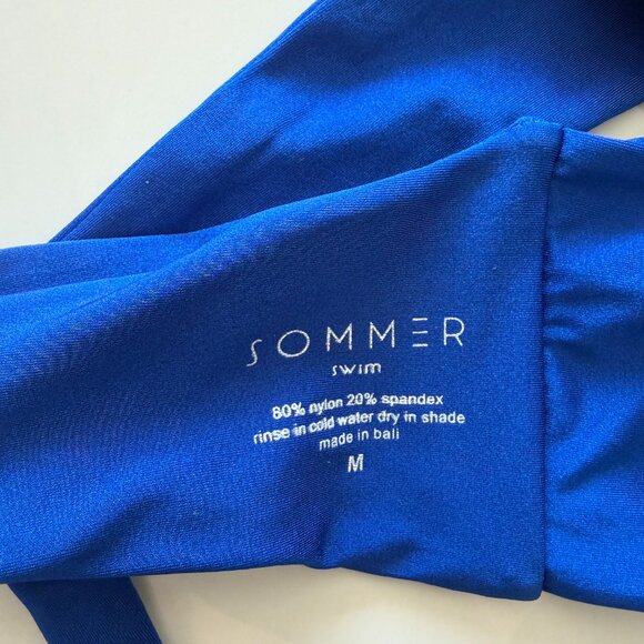 Sommer Swim Cece Bandeau Bikini Top in Olympus - Size Medium - Picture 6 of 7